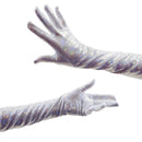White Kaleidoscope Gloves - Coquetry Clothing