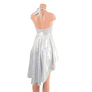 White Kaleidoscope Hi Lo Halter Skater Dress - Coquetry Clothing
