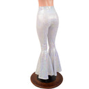 White Kaleidoscope High Waist Bell Bottom Flares - Coquetry Clothing