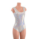 White Kaleidoscope Tank Style Romper with Siren Cut Leg - Coquetry Clothing