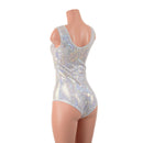 White Kaleidoscope Tank Style Romper with Siren Cut Leg - Coquetry Clothing