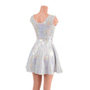 White Kaleidoscope Tank Style Skater Dress - Coquetry Clothing