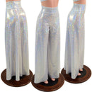 White Kaleidoscope Wide Leg Pants and Starlette Bralette Set - Coquetry Clothing