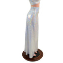 White Kaleidoscope Wide Leg Pants and Starlette Bralette Set - Coquetry Clothing