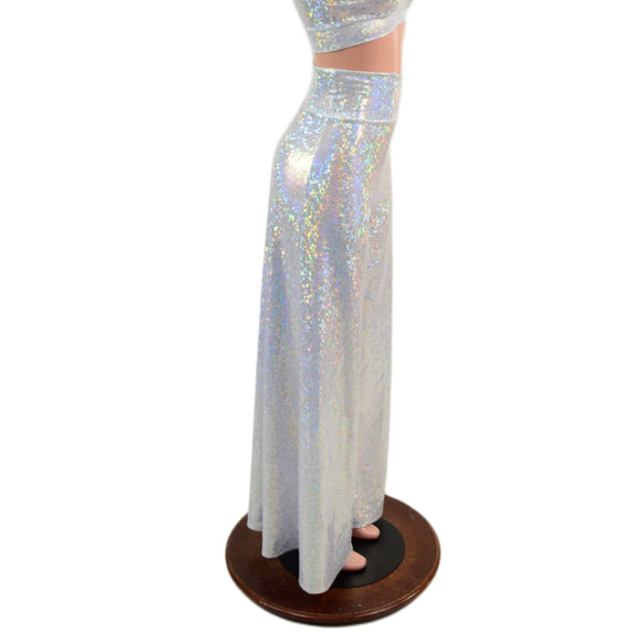 White Kaleidoscope Wide Leg Pants and Starlette Bralette Set - Coquetry Clothing