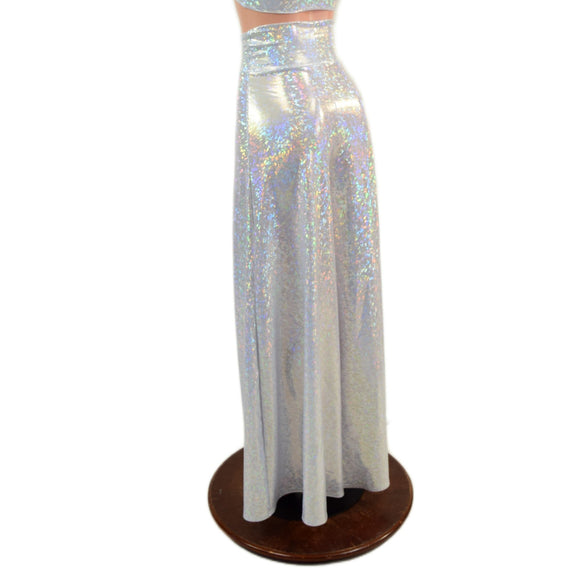 White Kaleidoscope Wide Leg Pants and Starlette Bralette Set - Coquetry Clothing