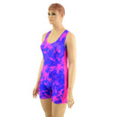 Womens Racerback Singlet with Side Panels & 4" Inseam - Coquetry Clothing