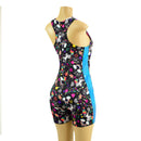 Womens Racerback Singlet with Side Panels & 4" Inseam - Coquetry Clothing