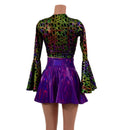 Wrap & Tie Top with Trumpet Sleeves TOP ONLY - Coquetry Clothing