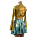 Wrap & Tie Top with Trumpet Sleeves TOP ONLY - Coquetry Clothing