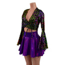 Wrap & Tie Top with Trumpet Sleeves TOP ONLY - Coquetry Clothing