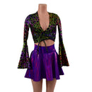 Wrap & Tie Top with Trumpet Sleeves TOP ONLY - Coquetry Clothing