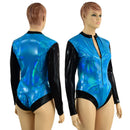 Peacock Stella Romper with Black Mystique Color Blocking - Coquetry Clothing