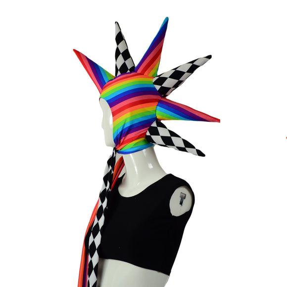 Harlequin Unicorn Horn Bonnet - Coquetry Clothing