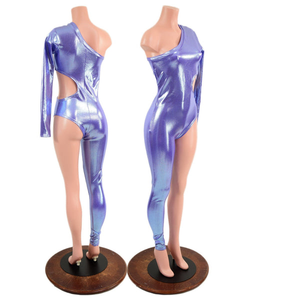 Asymmetrical Catsuit with Cutout and Brazilian Leg - 5