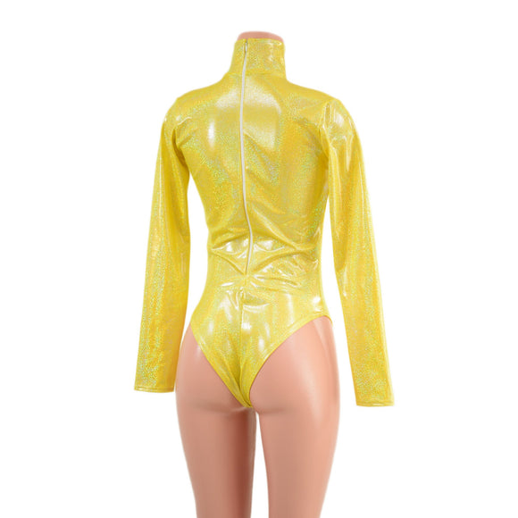 Yellow Sparkly Jewel Romper and Breakaway Skirt Set - Coquetry Clothing