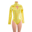 Yellow Sparkly Jewel Romper and Breakaway Skirt Set - Coquetry Clothing