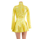 Yellow Sparkly Jewel Romper and Breakaway Skirt Set - Coquetry Clothing