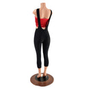 Capri Suspender Leggings in Black Zen - Coquetry Clothing