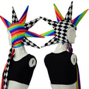 Harlequin Unicorn Horn Bonnet - Coquetry Clothing