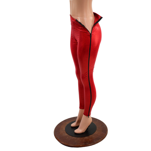 Zip Away High Waist Leggings - Coquetry Clothing