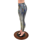 Zip Away High Waist Leggings in Silver Kaleidoscope - Coquetry Clothing
