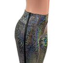 Zip Away High Waist Leggings in Silver Kaleidoscope - Coquetry Clothing