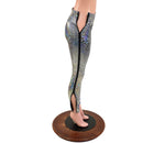 Zip Away High Waist Leggings in Silver Kaleidoscope - Coquetry Clothing