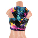 Zipper Front Hooded Crop Top with Racerback - Coquetry Clothing