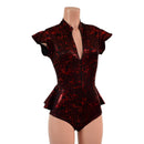Zipper Front Ruffle Rump Romper - Coquetry Clothing