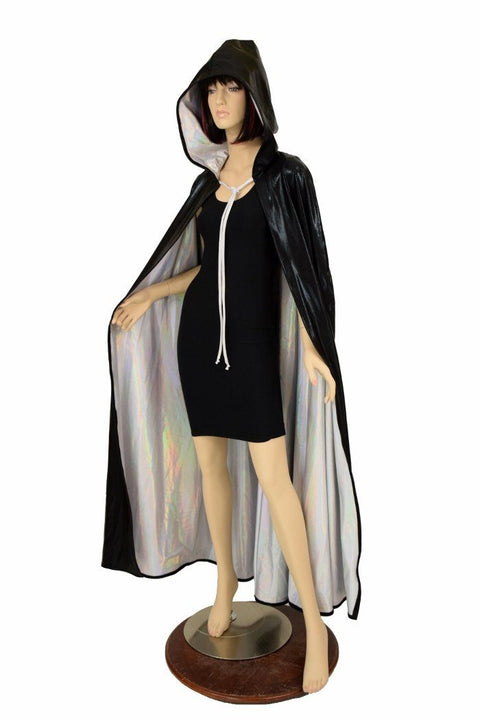 Black & Flashbulb Reversible Cape - Coquetry Clothing