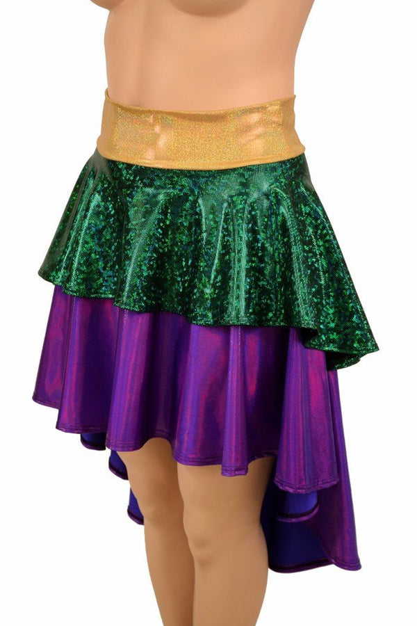 Hi Lo Layered Mardi Gras Skirt (Skirt Only) - 2