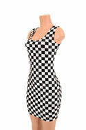 Checkered Tank Dress - 1