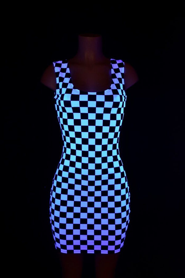 Checkered Tank Dress - 5