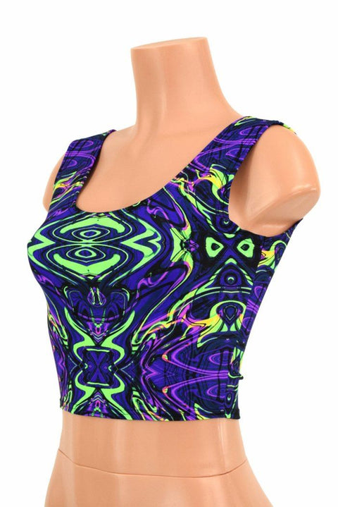 Neon Melt Crop Top - Coquetry Clothing