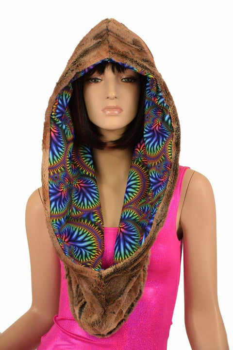 Reversible Minky Festival Hood - Coquetry Clothing