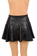 Open Front Lace Up Circle Cut Skirt - 5