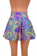 Neon Glow Worm Mini Rave Skirt - 4