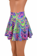 Neon Glow Worm Mini Rave Skirt - 5