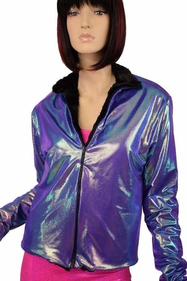 Minky Faux Fur Short Jacket - 11