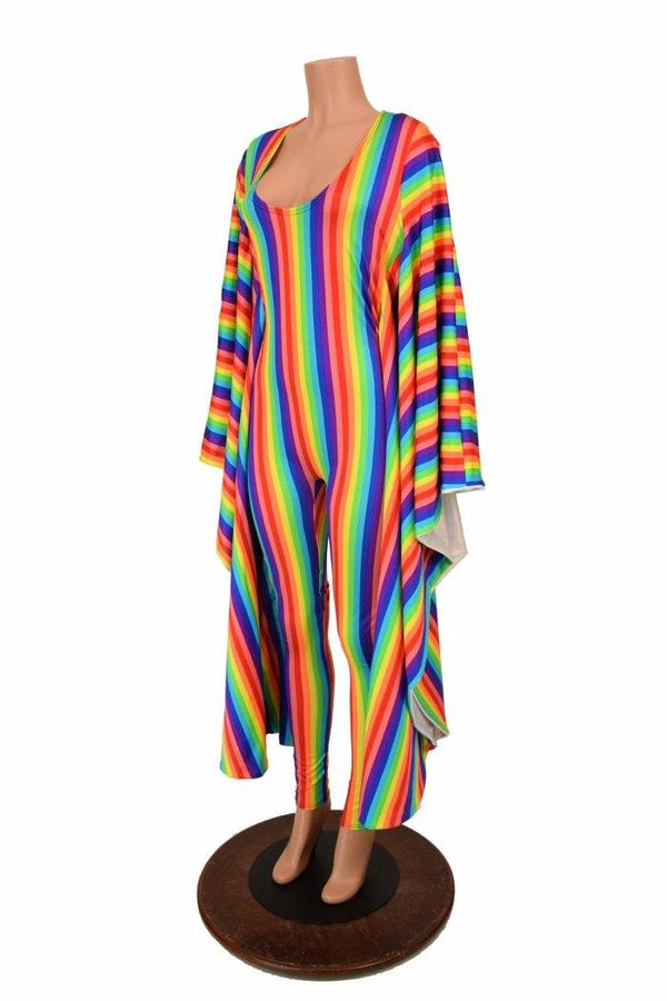 Rainbow and Flashbulb Batwing Catsuit - 2