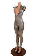 Silver "Moon" Exposed Rear Catsuit - 2