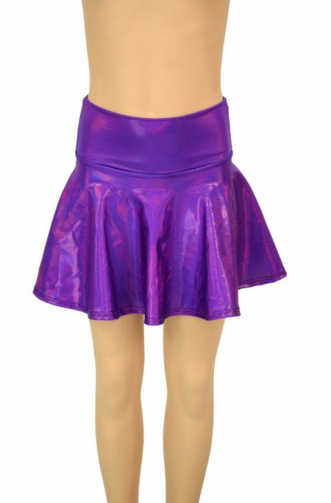 Purple Holo Kids Skirt or Skort - Coquetry Clothing