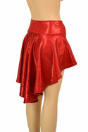 Red Sparkly Jewel Hi Lo Rave Skirt - 4