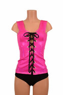 Full Length Lace Up Top - 1