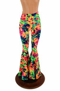 Acid Splash High Waist Bell Bottom Flares - 1