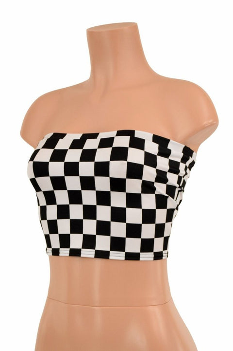 Black & White Tube Top - Coquetry Clothing