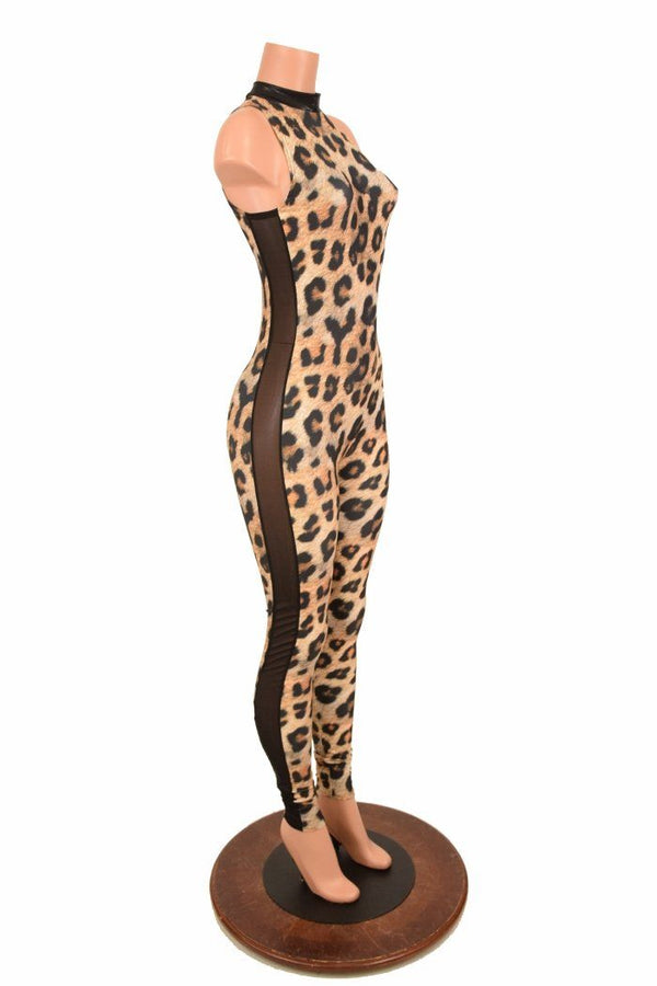 Leopard Side Panel Catsuit - 3