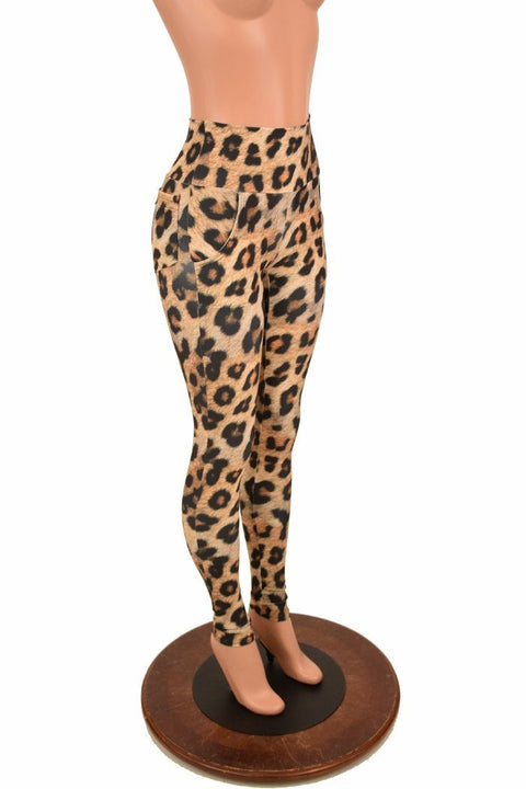 Leopard Pocket Leggings - Coquetry Clothing