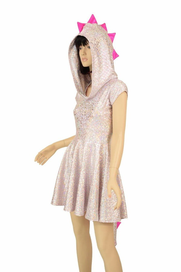 Pink Dragon Hoodie Skater Dress - 6
